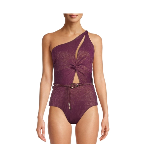 Women Sexy One Shoulder Bathing Suit - Picture 2 of 7